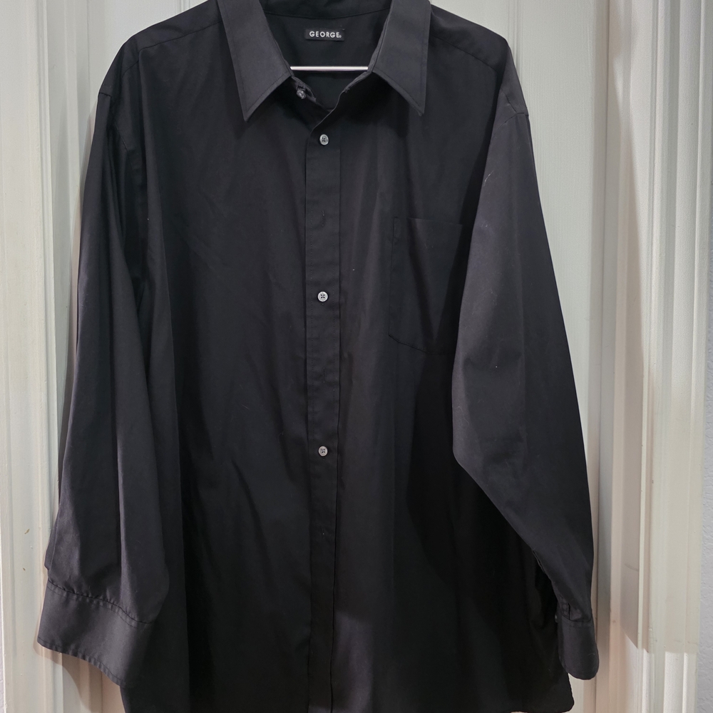 George Men's Black Shirt